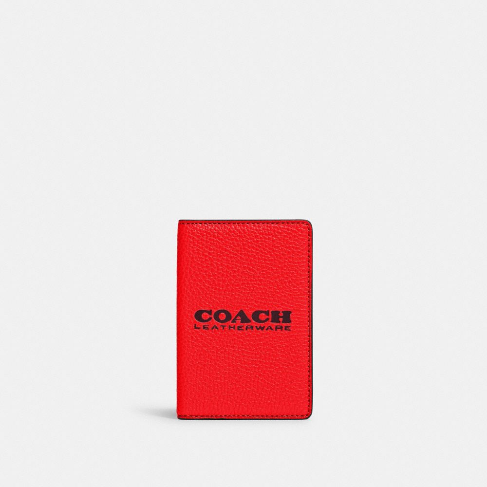 COACH C6703 Card Wallet Sport Red/Oxblood