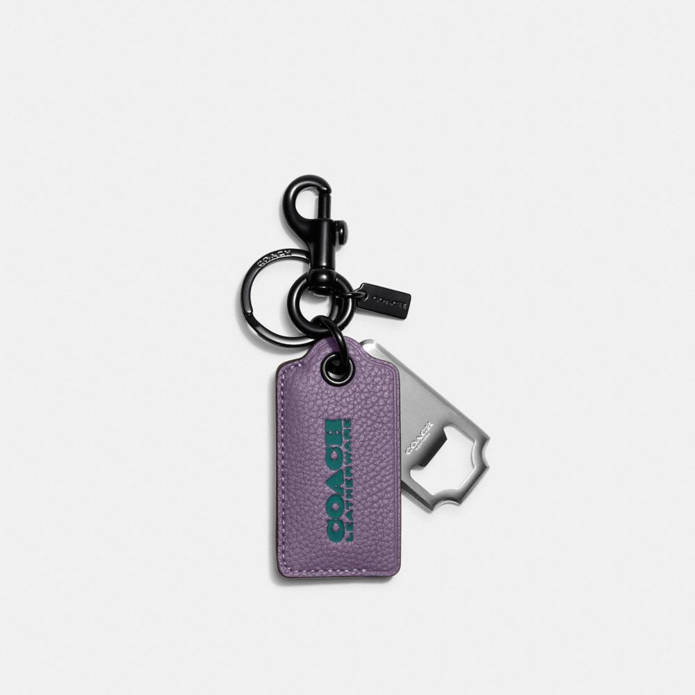 COACH C6707 Bottle Opener Key Fob Amethyst/Shadow Blue