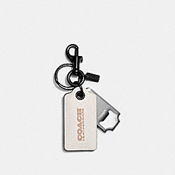 COACH C6707 Bottle Opener Key Fob CHALK/STEAM
