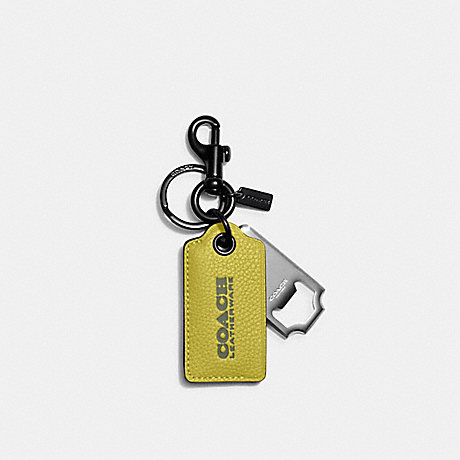 COACH C6707 Bottle Opener Key Fob Key-Lime/Army-Green