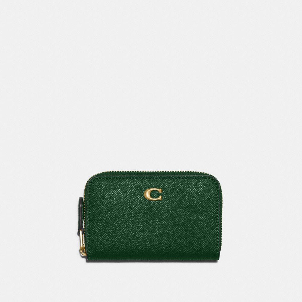 COACHのスモール ジップ アラウンド カード ケース（クロスグレイン レザー）