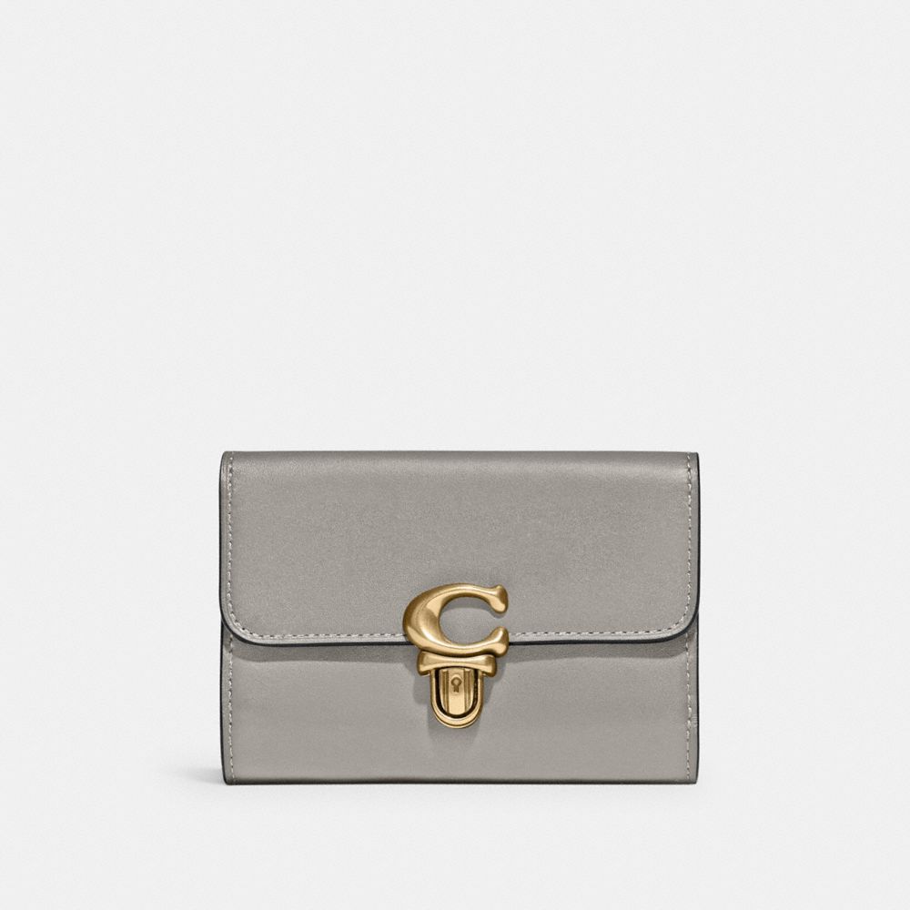 Studio Medium Wallet - C6727 - Brass/Dove Grey