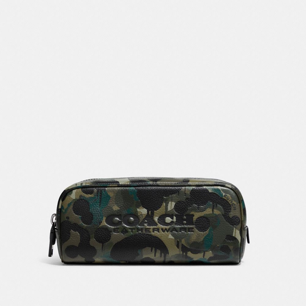 COACH C6737 Travel Kit 21 With Camo Print GREEN/BLUE