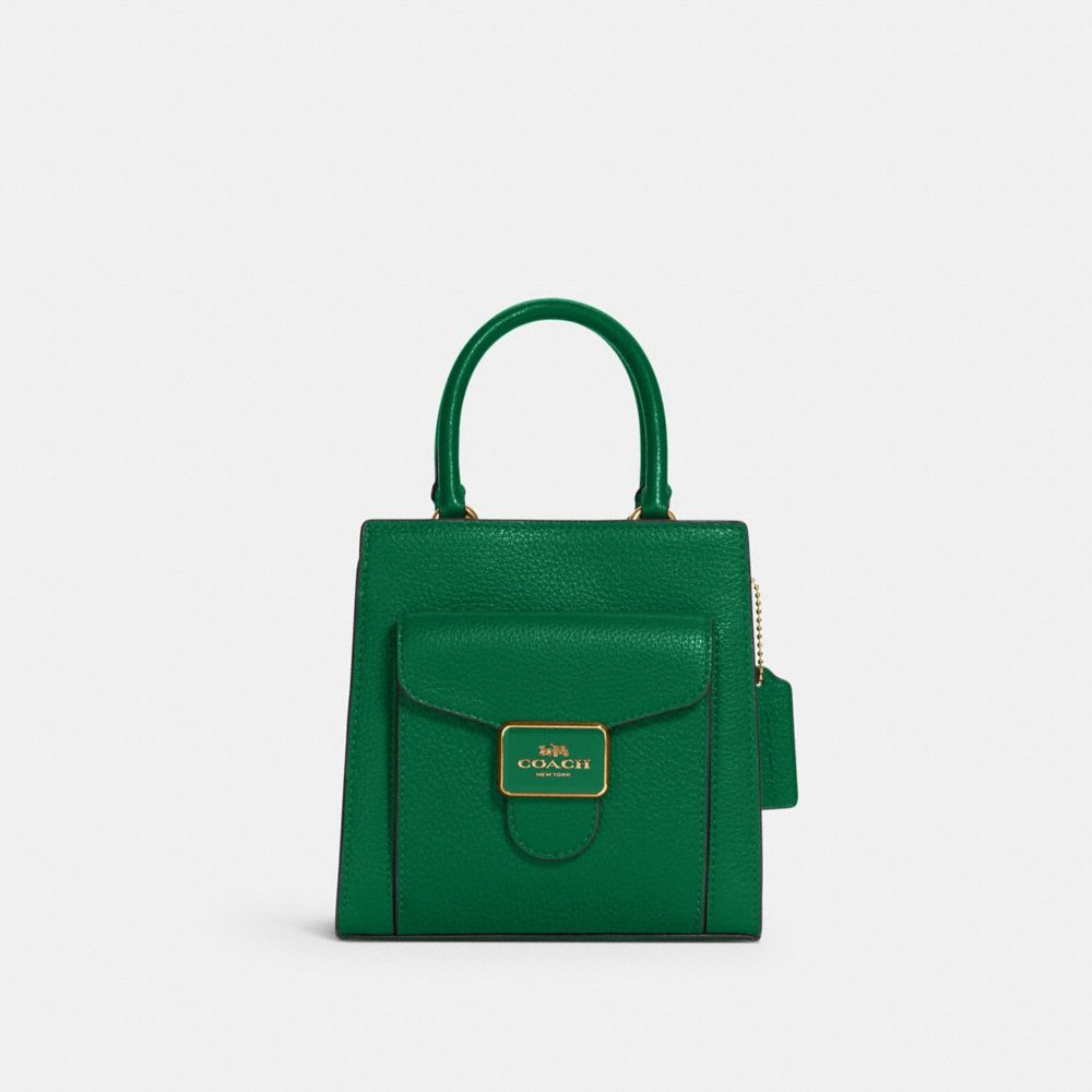COACH C6778 Mini Pepper Crossbody SILVER/GREEN