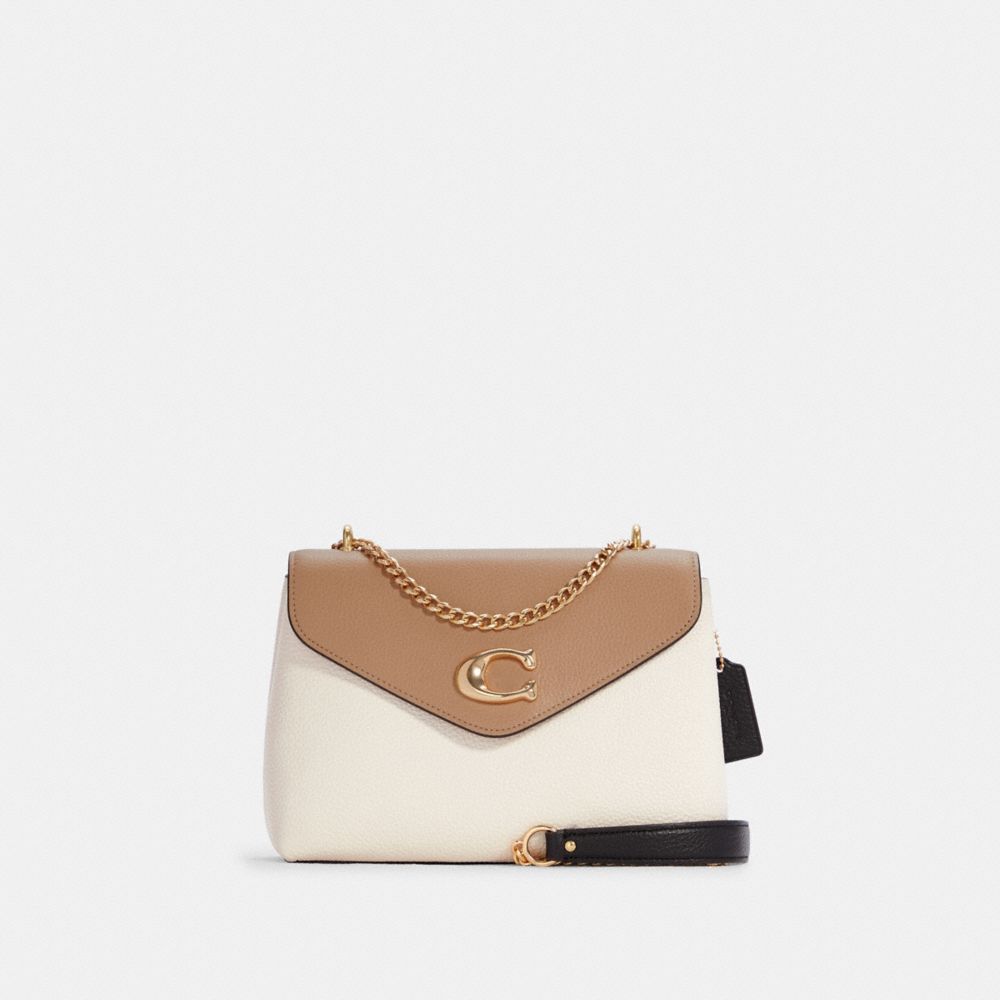 Tammie Shoulder Bag In Colorblock - C6786 - GOLD/CHALK MULTI