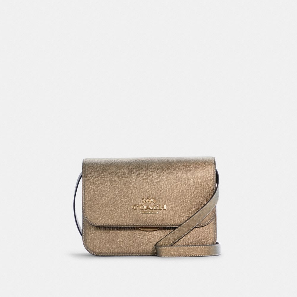 COACH C6794 Brynn Flap Crossbody GOLD/METALLIC PYRITE