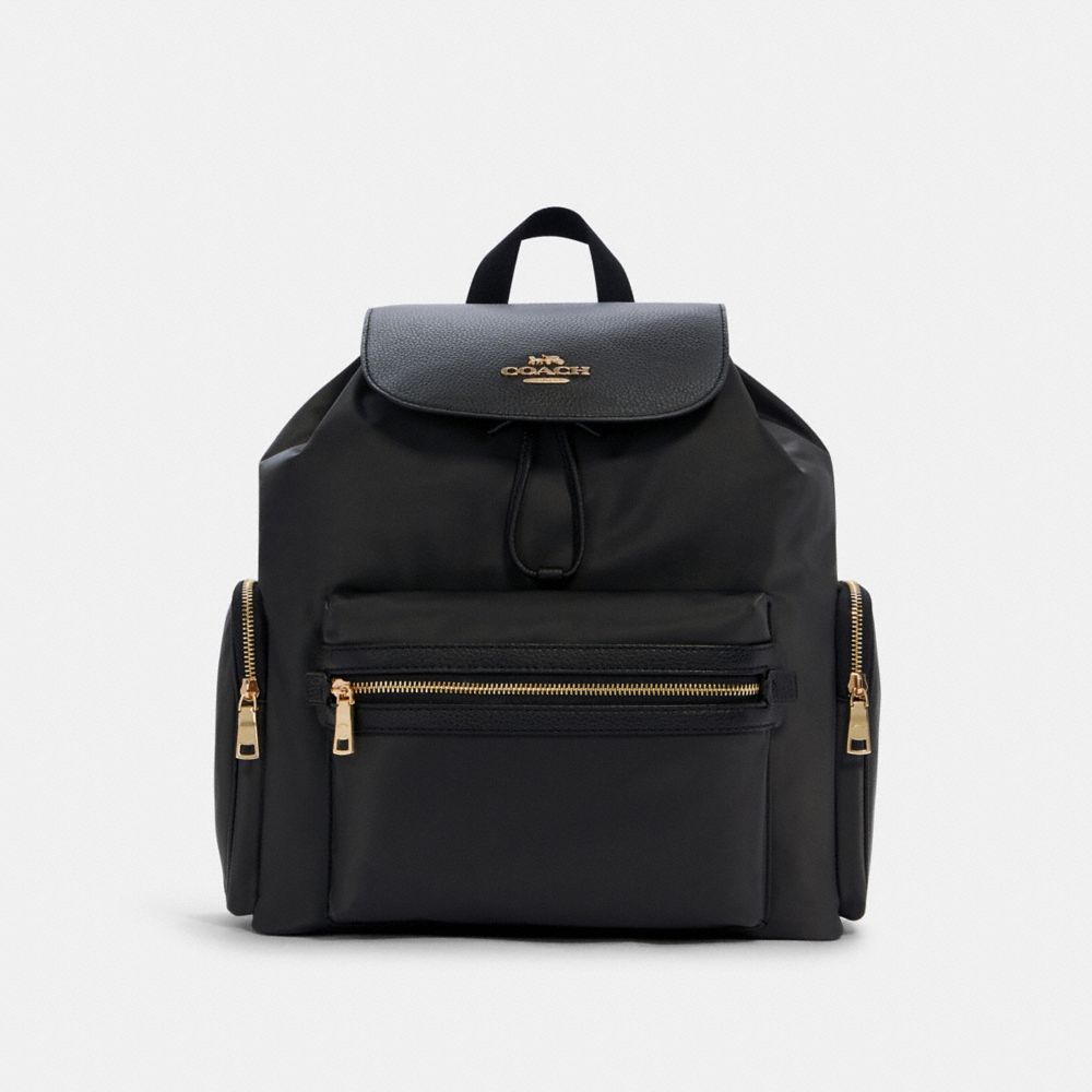 COACH Baby Backpack - GOLD/BLACK - C6808