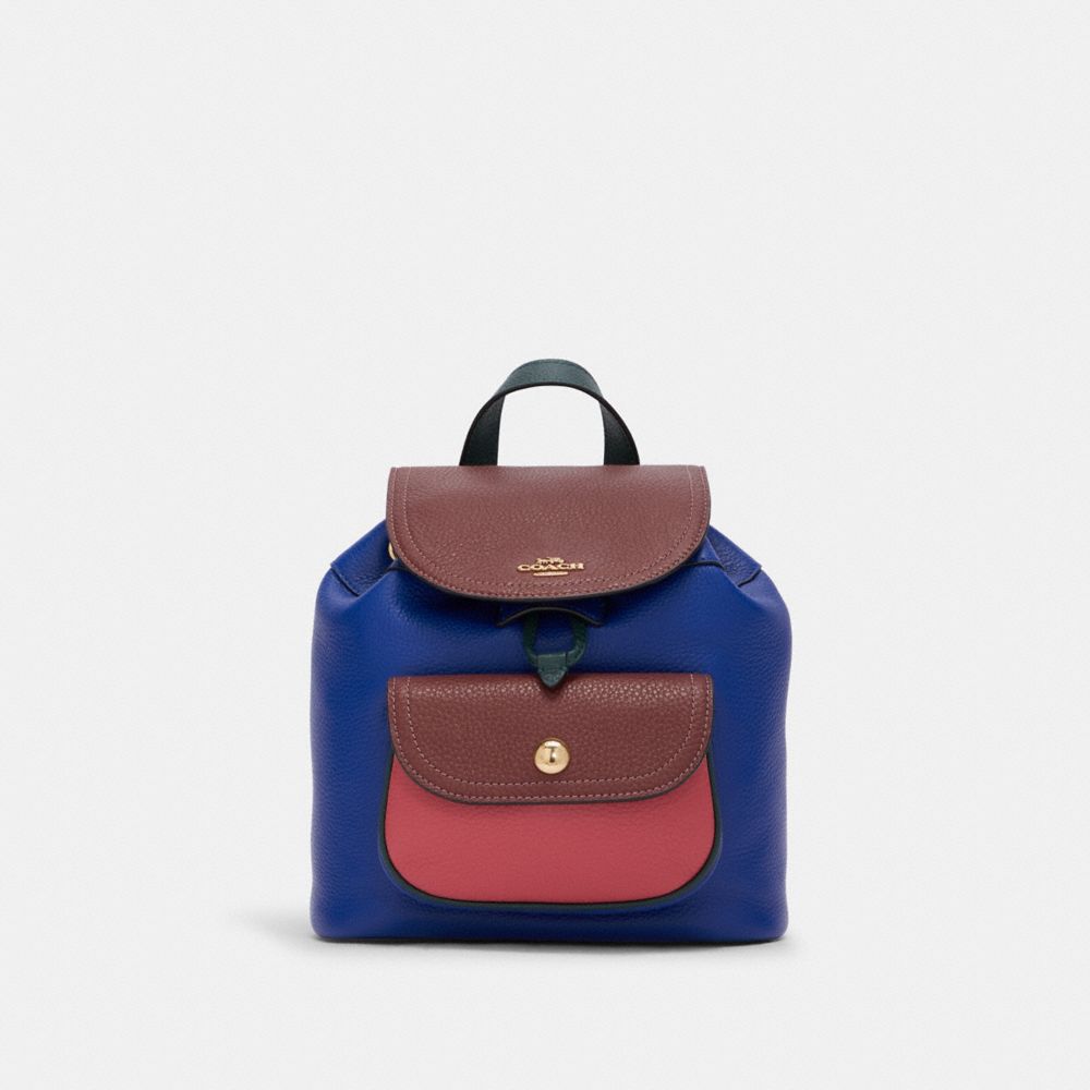 Pennie Backpack 22 In Colorblock - C6815 - GOLD/SPORT BLUE MULTI