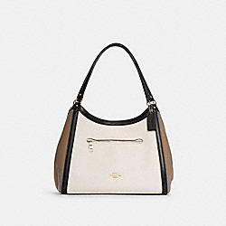 COACH Kristy Shoulder Bag In Colorblock - GOLD/CHALK MULTI - C6828