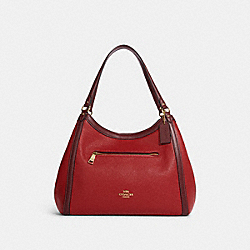 COACH C6828 Kristy Shoulder Bag In Colorblock IM/RED APPLE MULTI