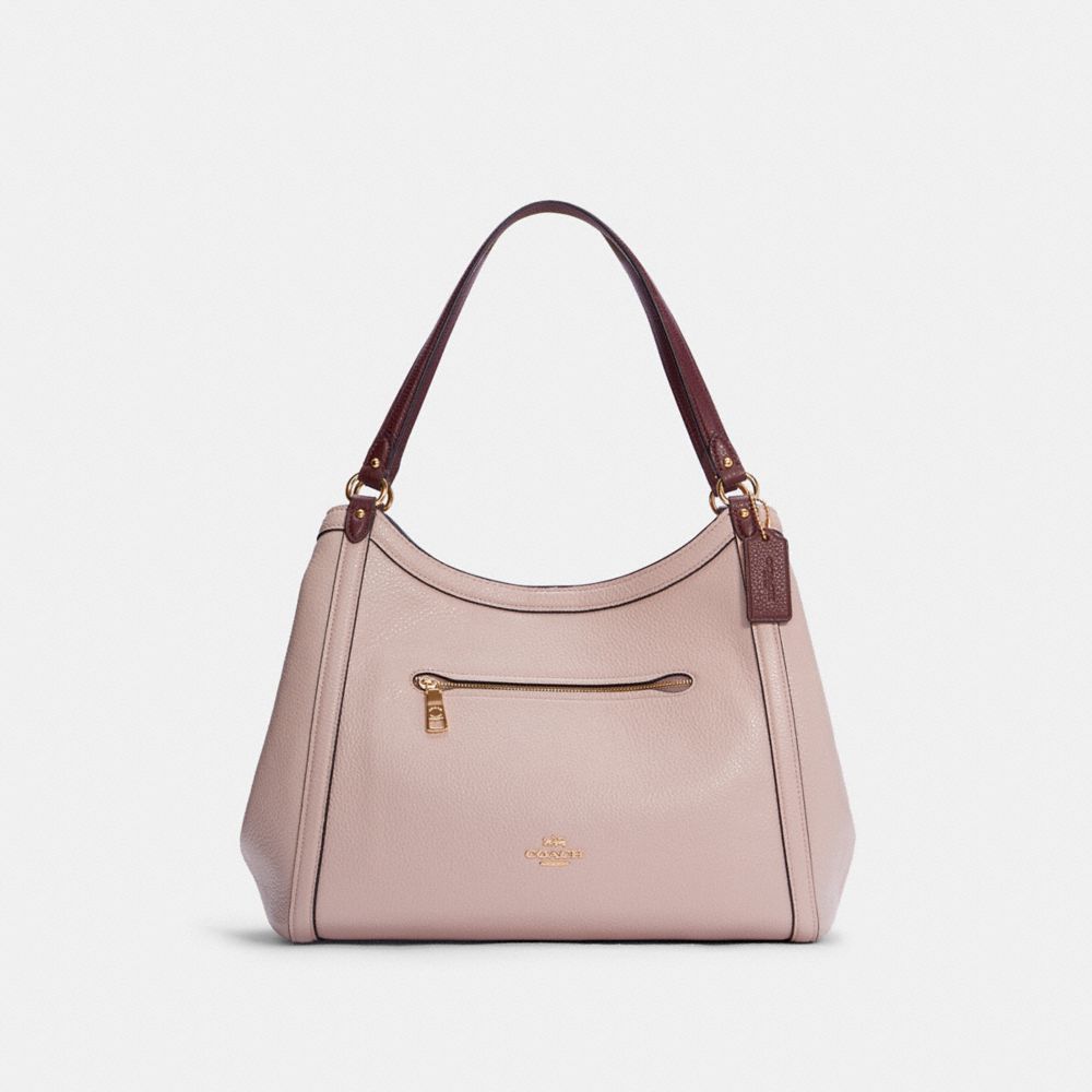 COACH Kristy Shoulder Bag - GOLD/WASHED MAUVE/CRANBERRY - C6829