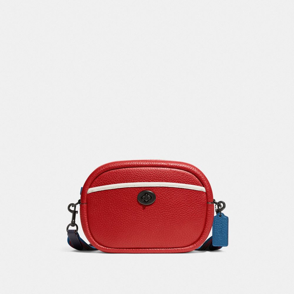 COACH Camera Bag In Colorblock - V5/CANDY APPLE MULTI - C6833