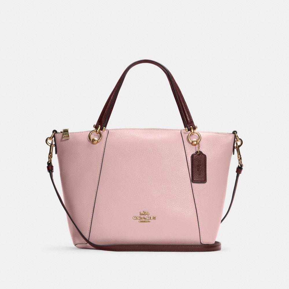 COACH C6840 Kacey Satchel IM/POWDER PINK WINE MULTI