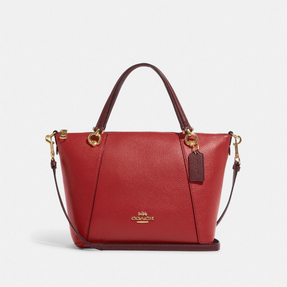 Kacey Satchel In Colorblock - C6841 - IM/Red Apple Multi