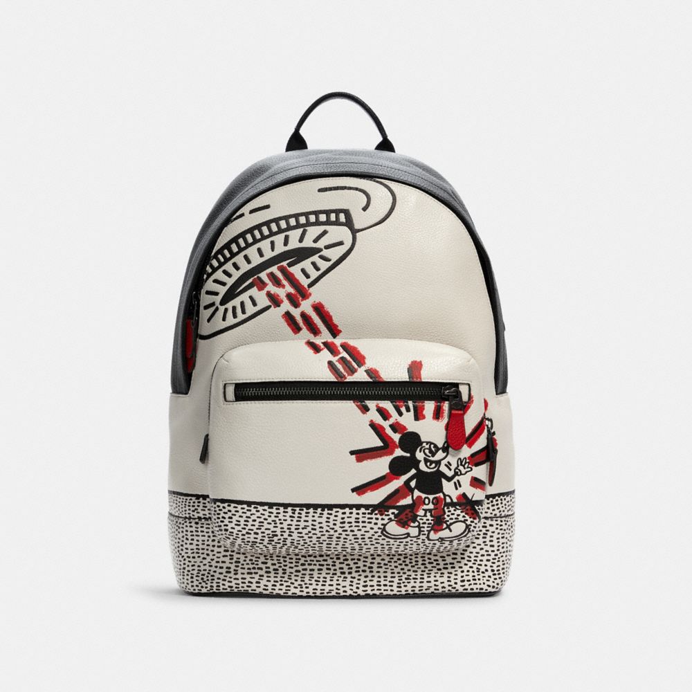 Disney Mickey Mouse X Keith Haring West Backpack - C6859 - Gunmetal/Chalk Multi