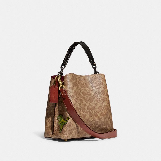 COACH Official Site Official page | WILLOW BUCKET BAG IN SIGNATURE 