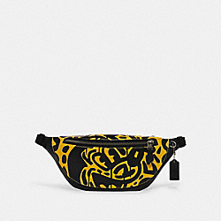 Disney Mickey Mouse X Keith Haring Warren Belt Bag - C6871 - Gunmetal/Black Multi