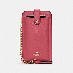 North/South Phone Crossbody - C6884 - GOLD/STRAWBERRY HAZE