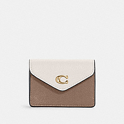 Tammie Card Case In Colorblock - GOLD/CHALK TAUPE  MULTI - COACH C6890