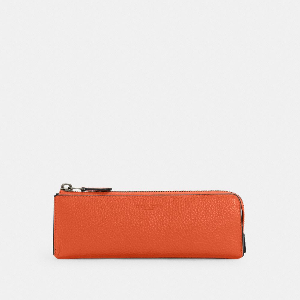 COACH C6989 Organizational Case Gunmetal/Bright Orange