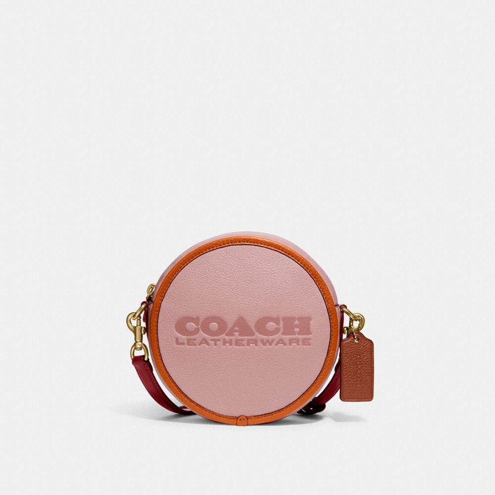 COACH C6997 Kia Circle Bag In Colorblock Brass/Amazon Green Multi