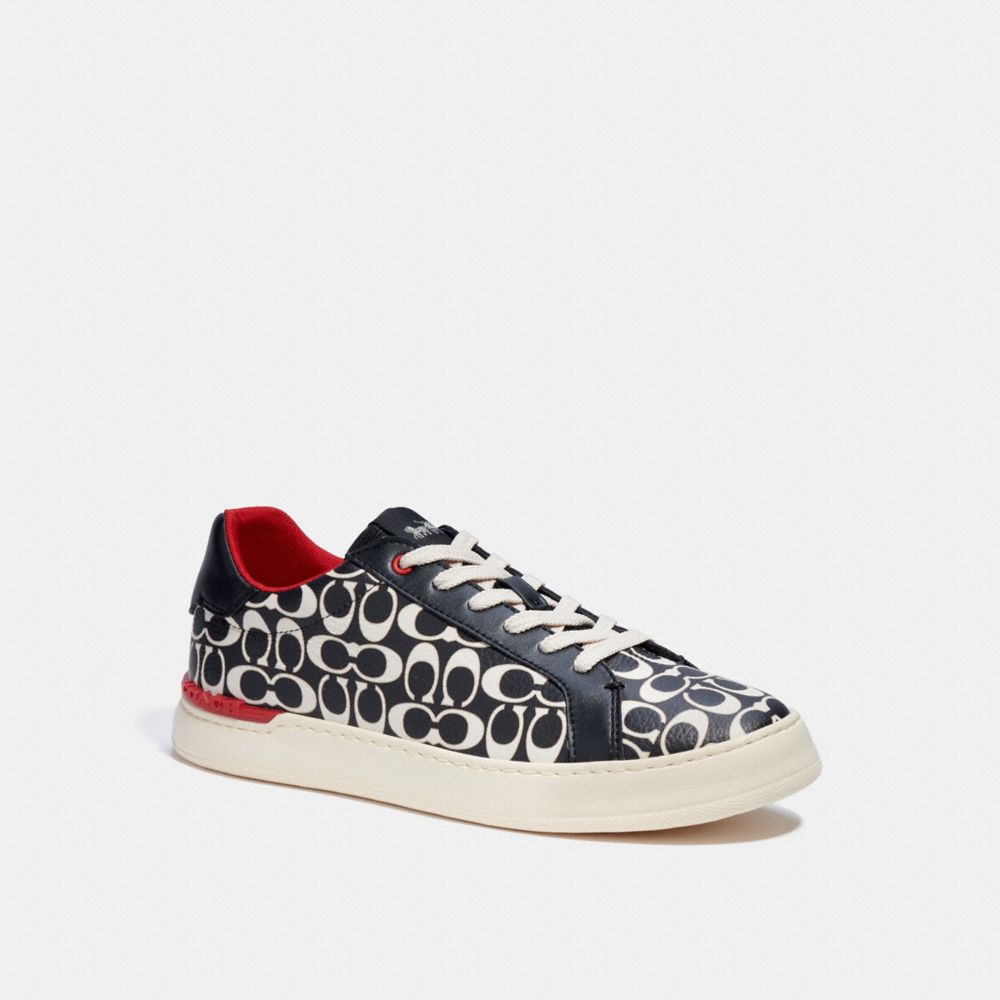 COACH C7033 - CLIP LOW TOP SNEAKER - RED/CHALK/BLACK | COACH NEW-ARRIVALS