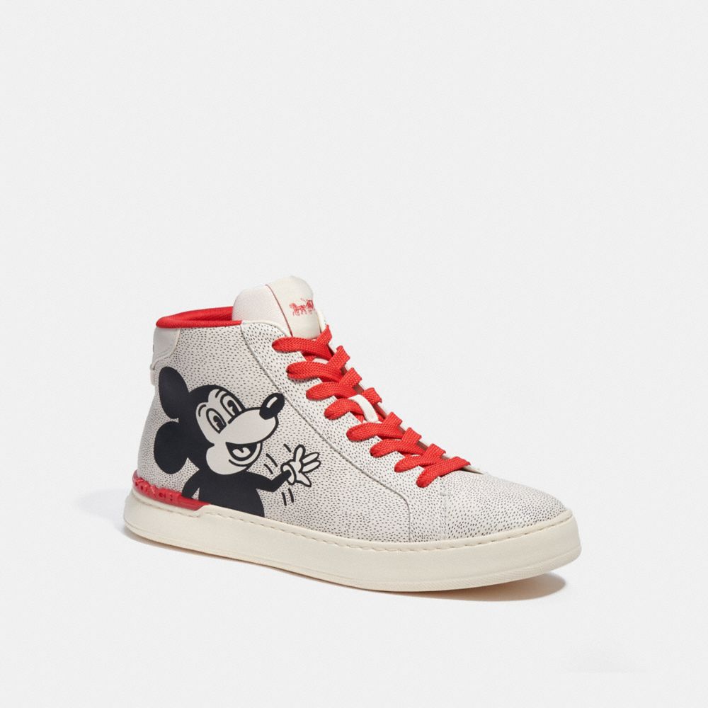 Disney Mickey Mouse X Keith Haring Clip High Top Sneaker - C7054 - Chalk/Black