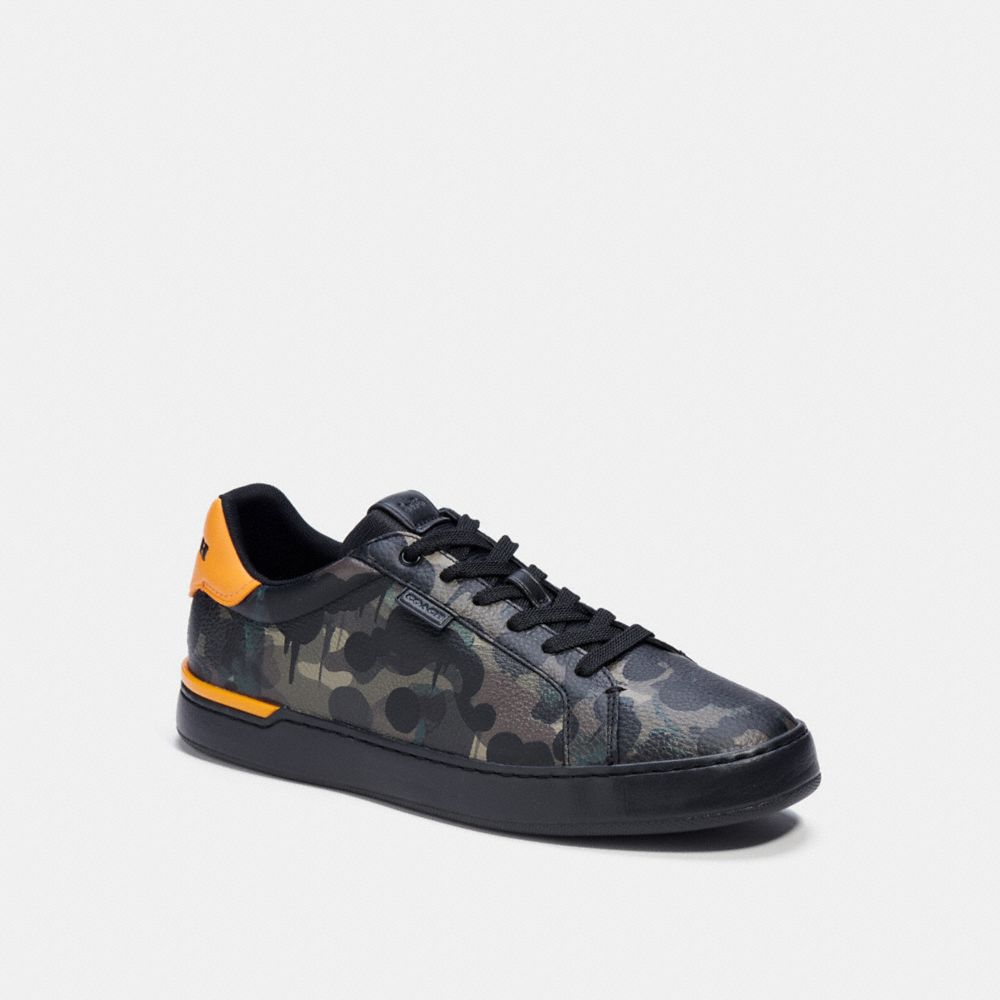 LOWLINE LOW TOP SNEAKER WITH CAMO PRINT