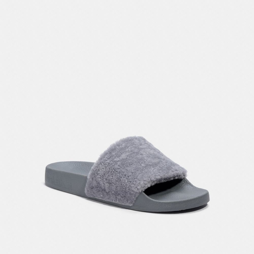 COACH C7094 - Slide With Shearling GREY