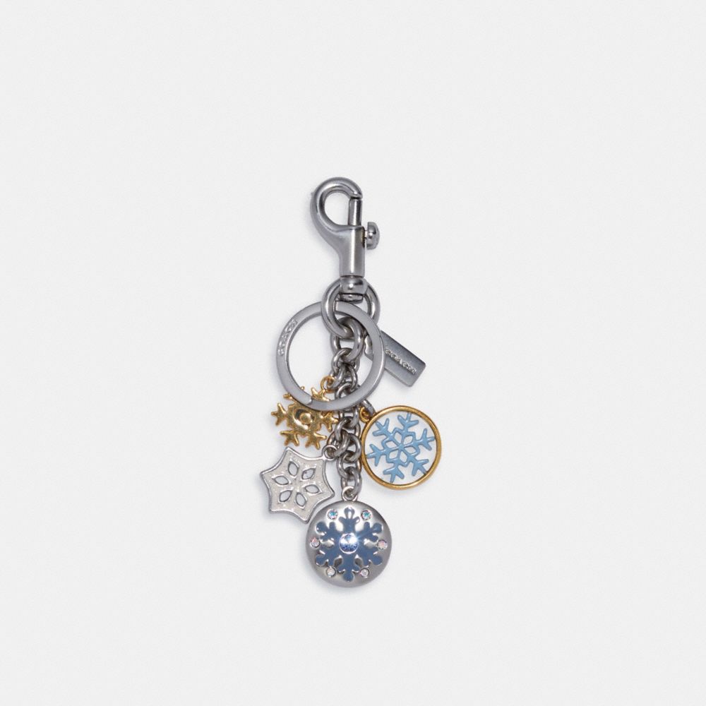 Snowflake Cluster Bag Charm - C7100 - SILVER/SILVER MULTI