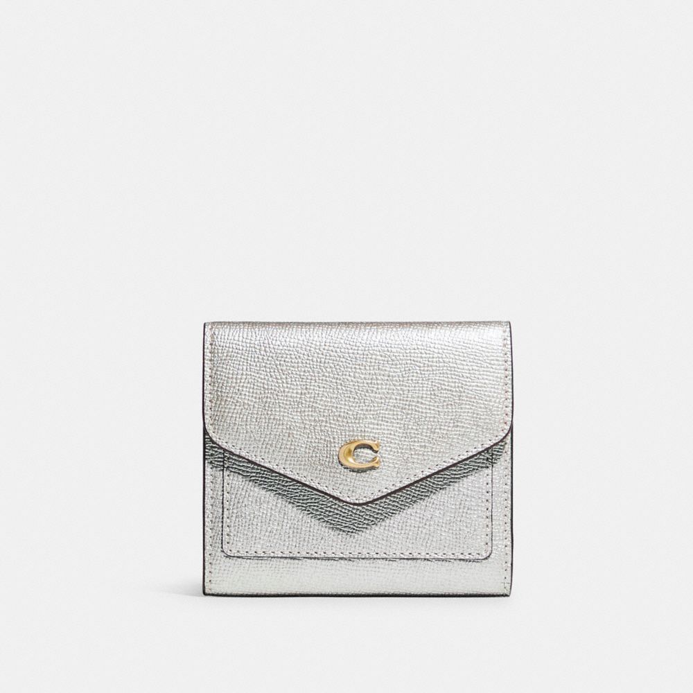 Wyn Small Wallet - BRASS/METALLIC SILVER - COACH C7181