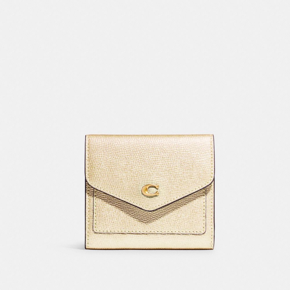 COACH Wyn Small Wallet - BRASS/METALLIC SOFT GOLD - C7181