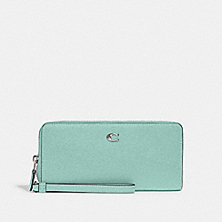 COACH C7184 Continental Wallet SILVER/FADED BLUE