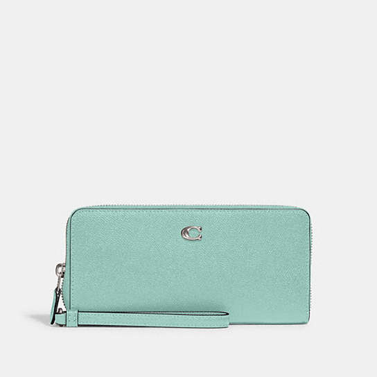 C7184 - Continental Wallet Silver/Faded Blue