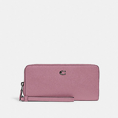COACH C7184 Continental Wallet Pewter/Violet-Orchid