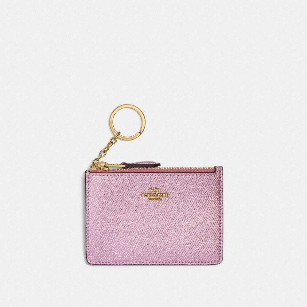 Mini Skinny Id Case - BRASS/METALLIC PINK - COACH C7213