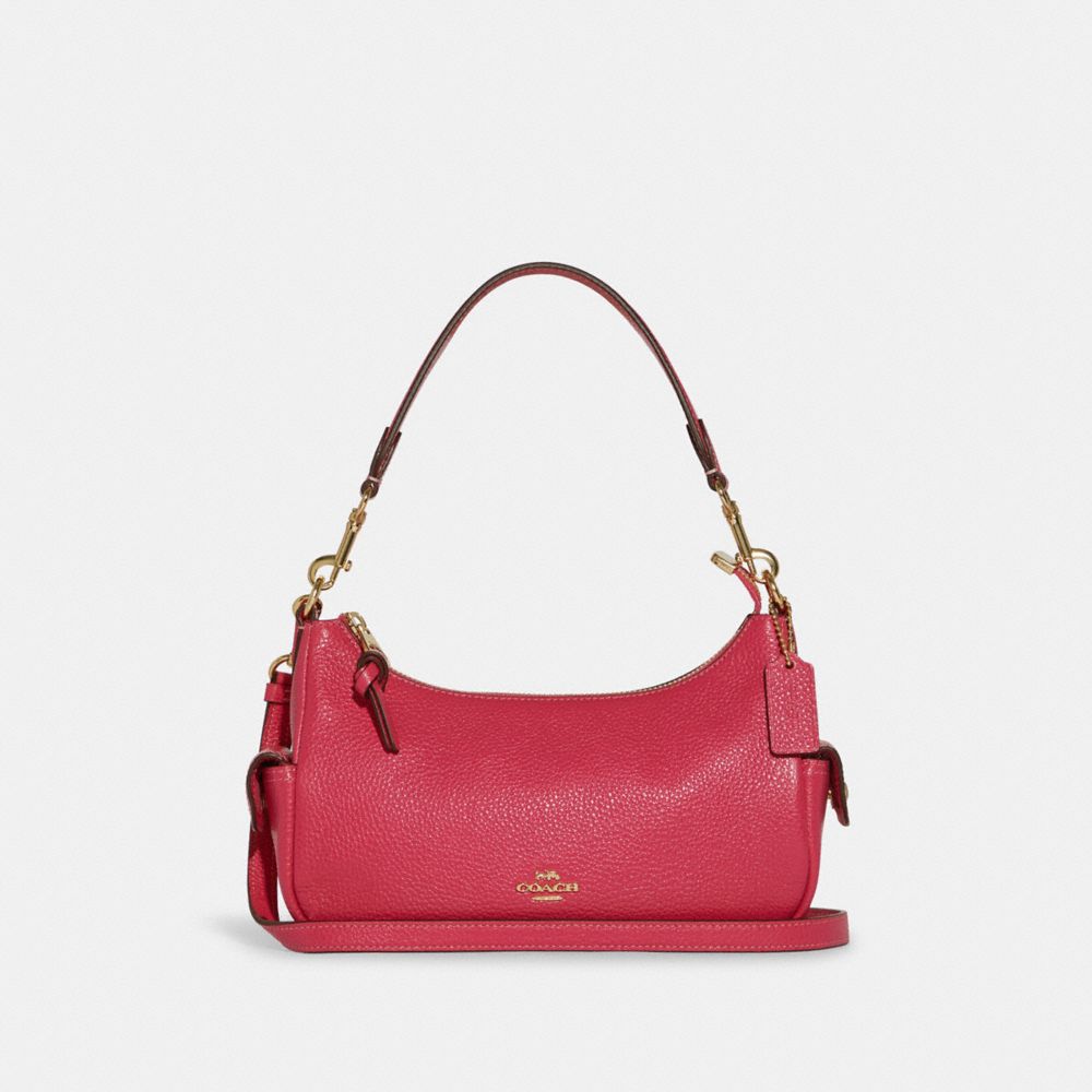 Pennie Shoulder Bag 25 - GOLD/BOLD PINK - COACH C7222