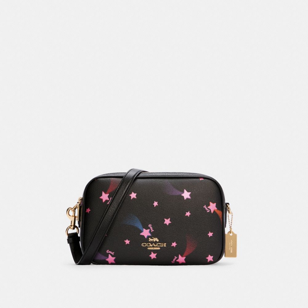 COACH C7247 Jes Crossbody With Disco Star Print GOLD/BLACK MULTI