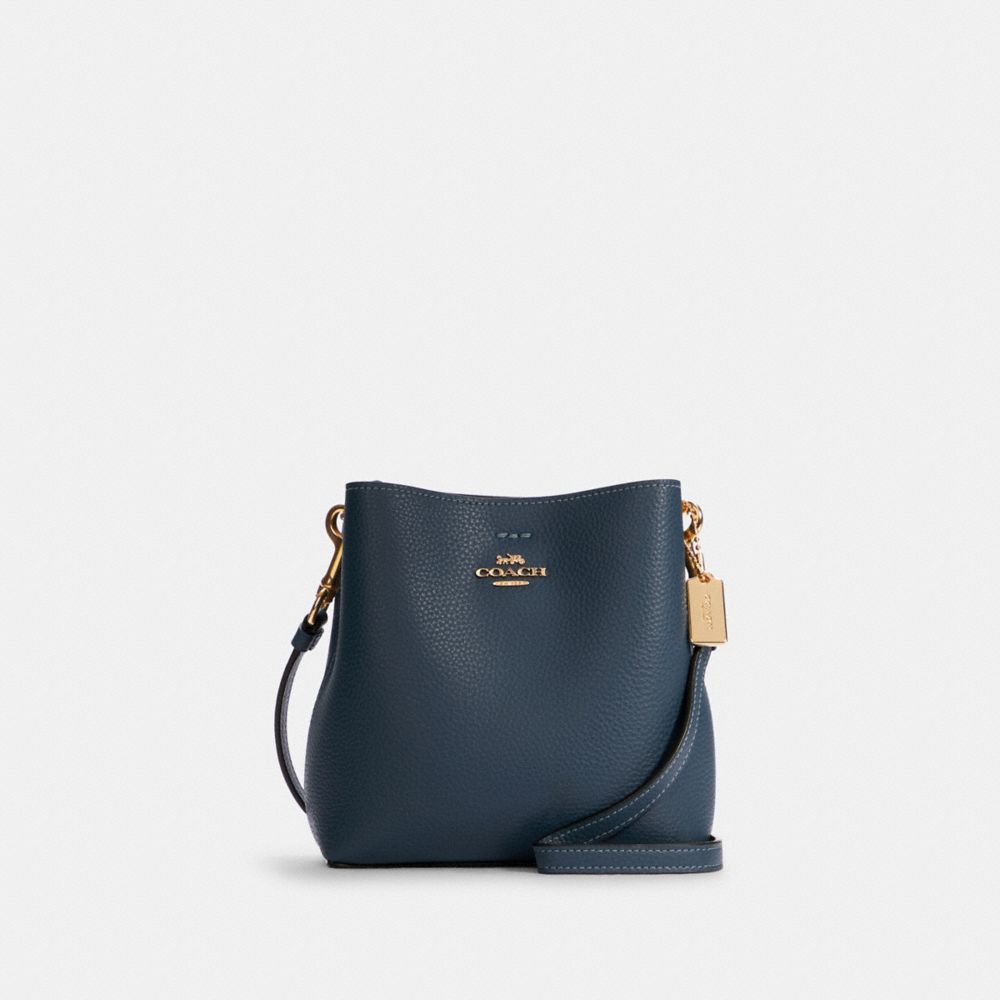 Mini Town Bucket Bag - C7266 - GOLD/DENIM