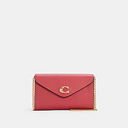 COACH C7300 - Tammie Clutch Crossbody GOLD/STRAWBERRY HAZE