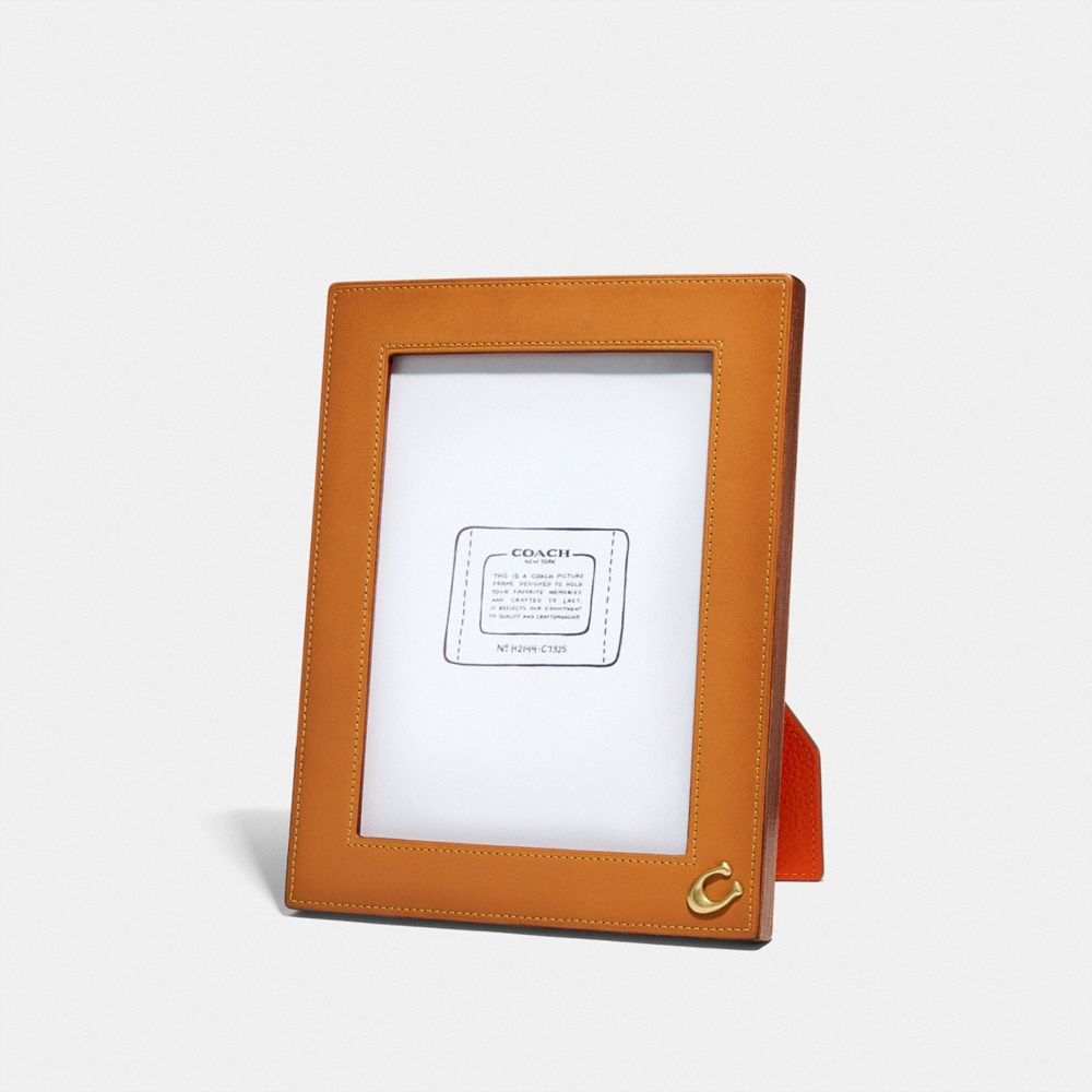 COACH C7325 Picture Frame Natural Bright Orange