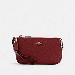 COACH Nolita 19 In Signature Leather - GOLD/CHERRY - C7362