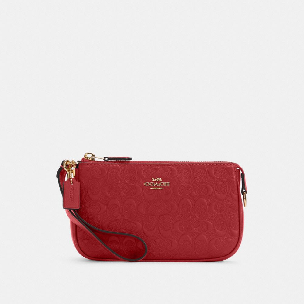 Nolita 19 In Signature Leather - C7362 - Gold/1941 Red