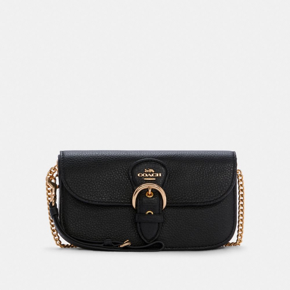 COACH C7376 Kleo Crossbody GOLD/BLACK