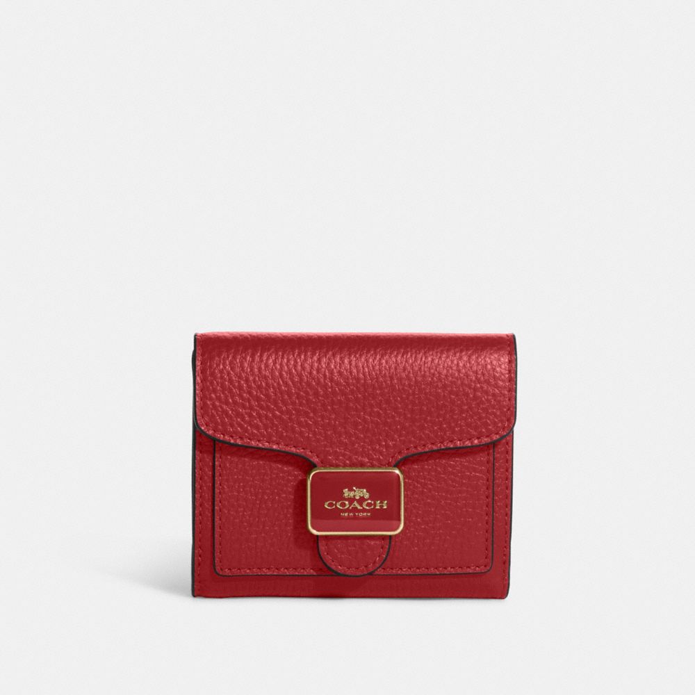 COACH C7428 Pepper Wallet GOLD/1941 RED