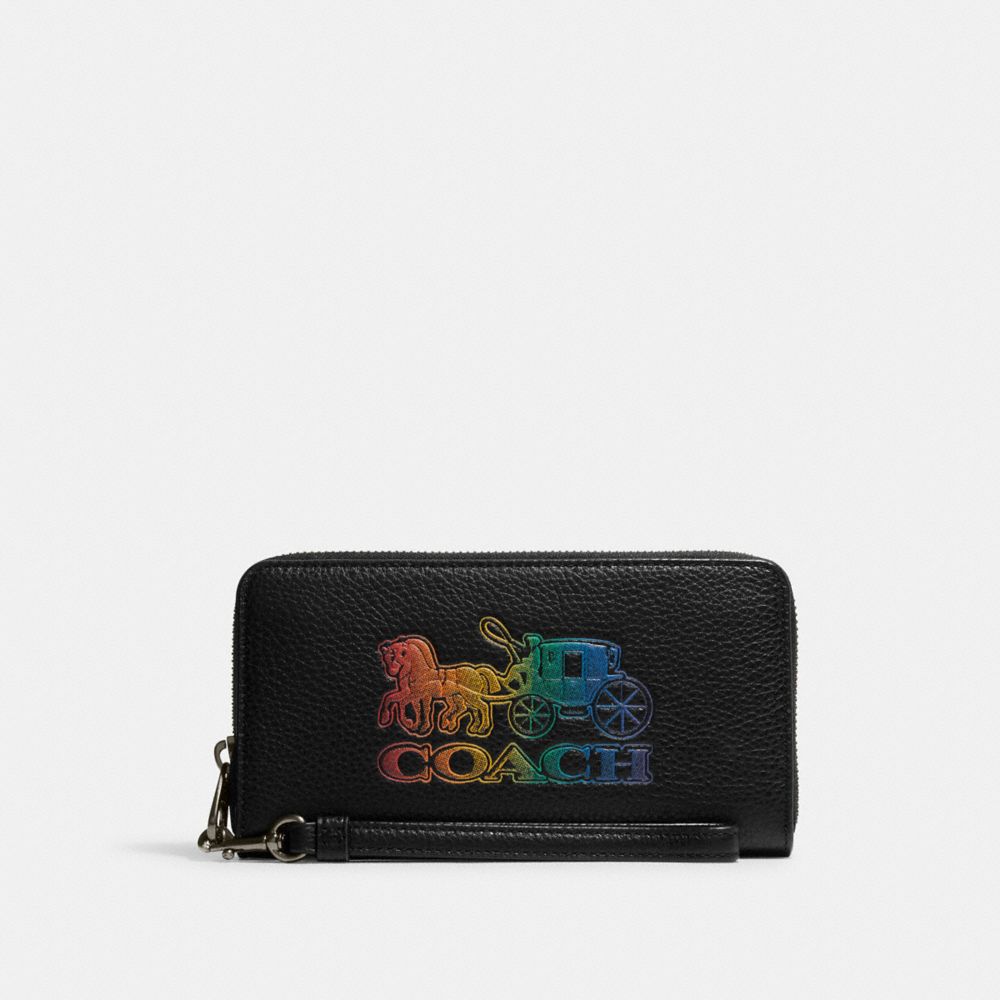 COACH C7458  GUNMETAL/BLACK MULTI