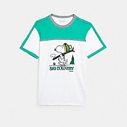 COACH C7640 Coach X Peanuts Snoopy T Shirt CREAM MULTI