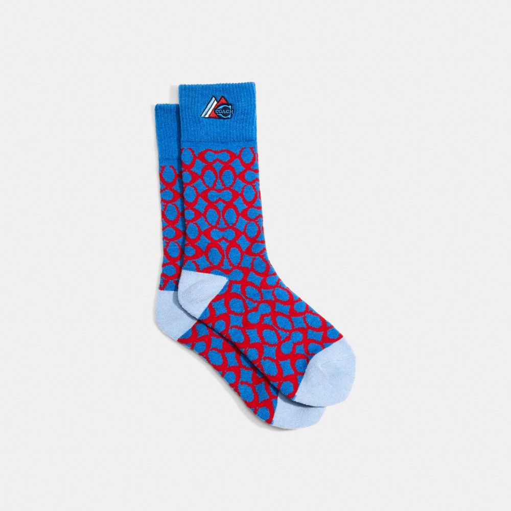 C7693 - Signature Ski Socks BLUE