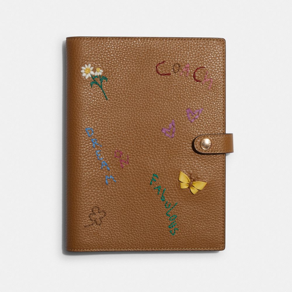 COACH C7755 - Notebook With Diary Embroidery PENNY
