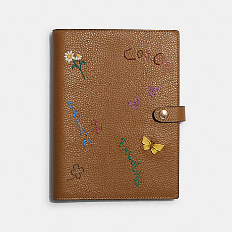 COACH C7755 Notebook With Diary Embroidery PENNY